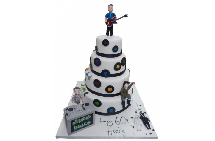 Tiered Music & Figures Cake